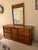 Wood Vintage Mid Century Faux Bamboo and Cane Coastal Armoire. For Sale - Image 7 of 7