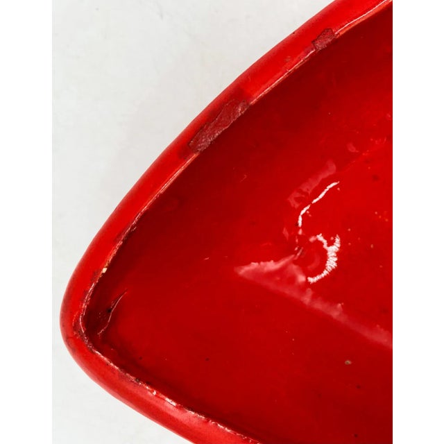 Mid-Century Christine’s California Pottery Red Candy Dish With Lid – MCM / Retro Pop For Sale - Image 12 of 13