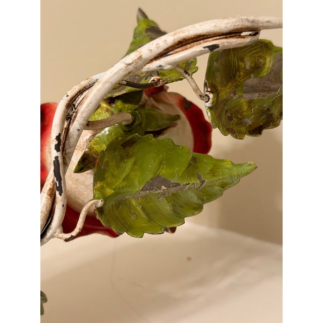 This is such a lovely decorative tole rose! With great vintage patina, this piece has a charm that can’t be replicated in...