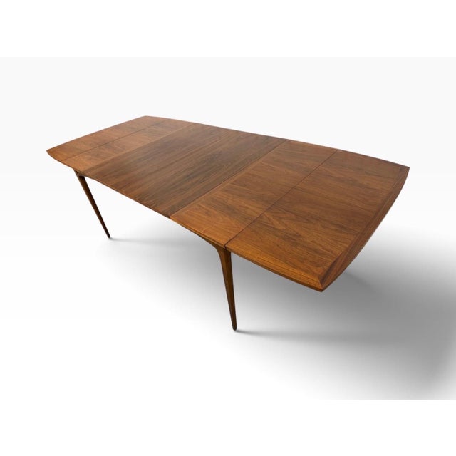 Mid-Century Modern Lane Rhythm Drop-Leaf Walnut Dining Table W/Leaves For Sale - Image 11 of 15