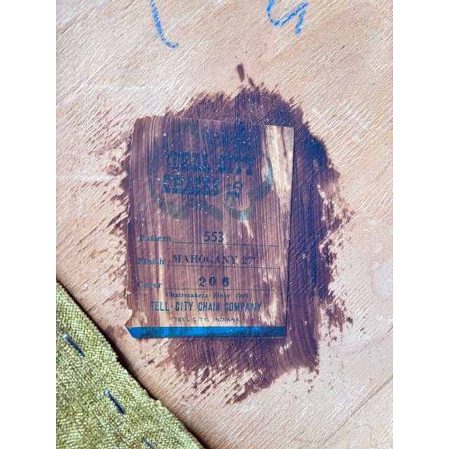 Early 20th Century Duncan Phyfe Style Tell City Chair Co. Solid Mahogany Lyre For Sale - Image 9 of 12