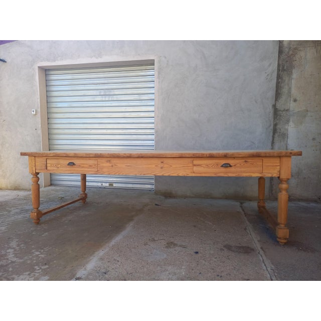 Large Dining Table with Drawers, 1890s For Sale - Image 18 of 18