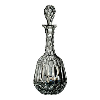 Edwardian Petal-Cut Crystal Sherry Decanter, England, 1905 For Sale