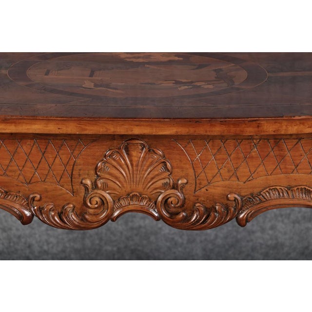 Antique Small Rococo Table Desk in Walnut, 1760 For Sale - Image 10 of 18