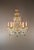 1940s Italian Rococo Revival Crystal Chandelier With Emerald Green Drops 6 Lights For Sale - Image 13 of 13