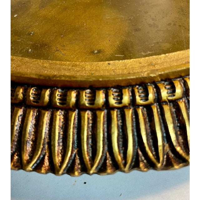 Gilt Bronze & Cut Glass Flush Mount Chandelier For Sale - Image 9 of 12