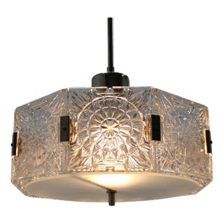 Mid-Century Pendant in Glass from Kamenicky Senov, 1970s For Sale