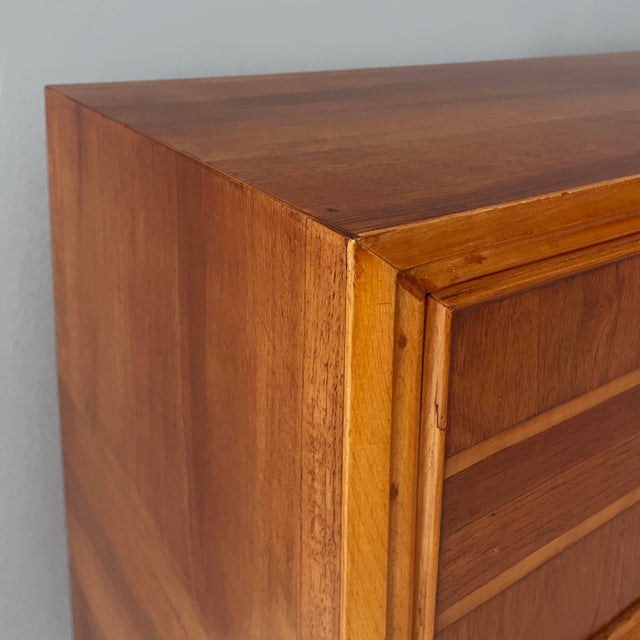Mid-Century Modern Italian Sideboard in Wood and Brass, 1950s For Sale - Image 6 of 16
