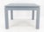 Mid-Century Modern Square Parsons Style Cloth Wrapped Grey Lacquer c1970s Center Occasional Table For Sale - Image 3 of 5