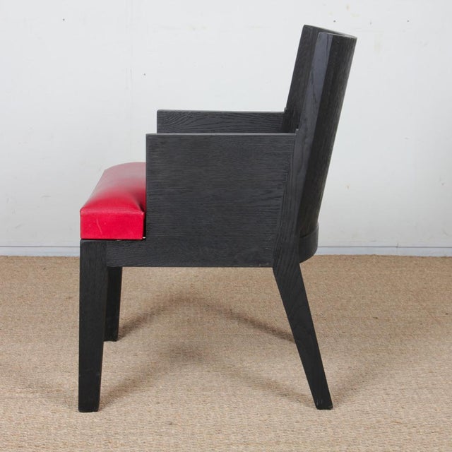 1990s Stall Model Armchair in Leather by Christian Liaigre, 1990 For Sale - Image 5 of 7