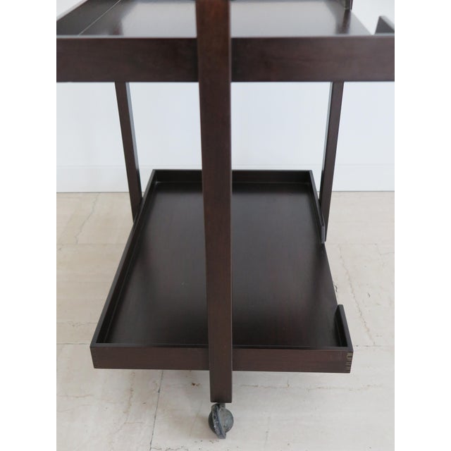 Poggi Dark Wood Bar Trolley by Franco Albini for Poggi Pavia, 1970s For Sale - Image 4 of 13