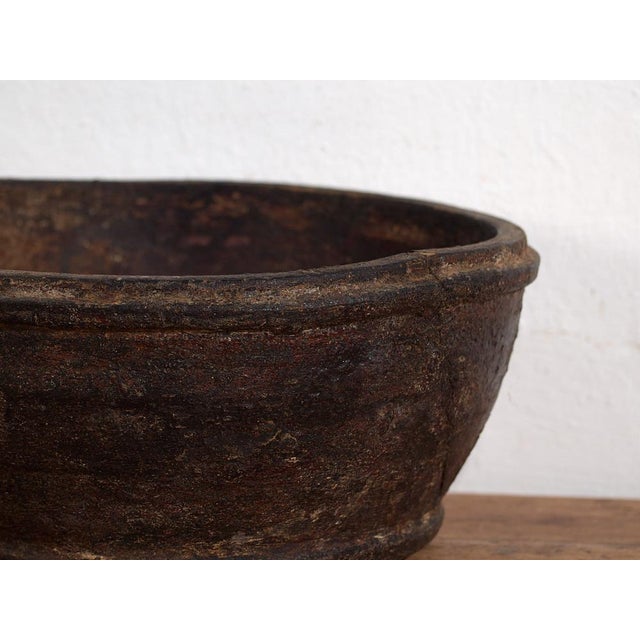 Antique Carved Wooden Bowl For Sale - Image 4 of 6