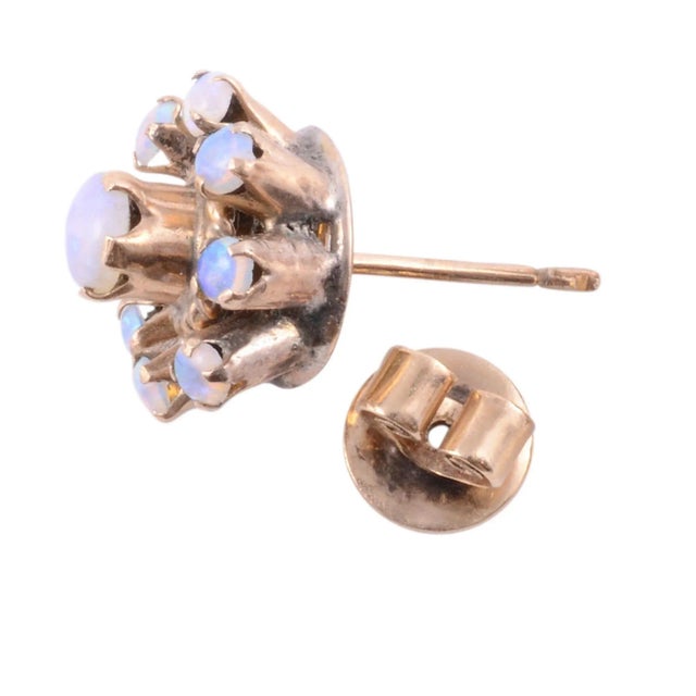 Vintage Opal Earrings - 2 Pieces For Sale - Image 4 of 4