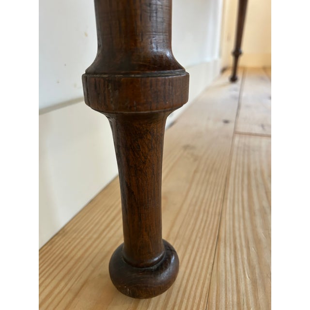 Antique English Library Desk With Leather Top For Sale - Image 16 of 16