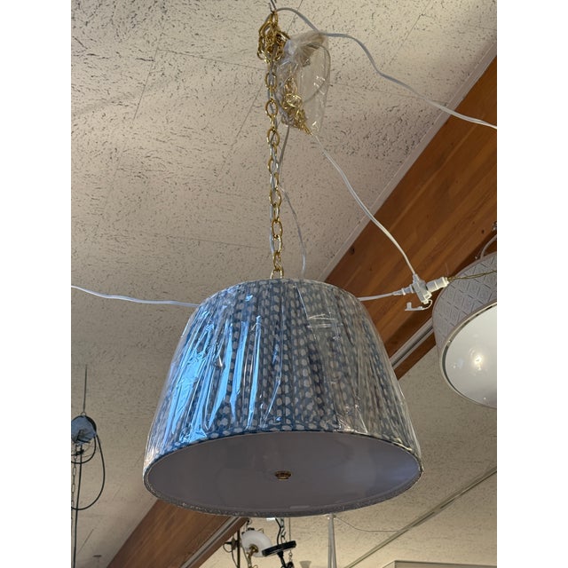 Design Plus Gallery presents the Emlyn Pendant in Blue Wicker from Newport Lamp & Shade Company. The Emlyn Pleated...