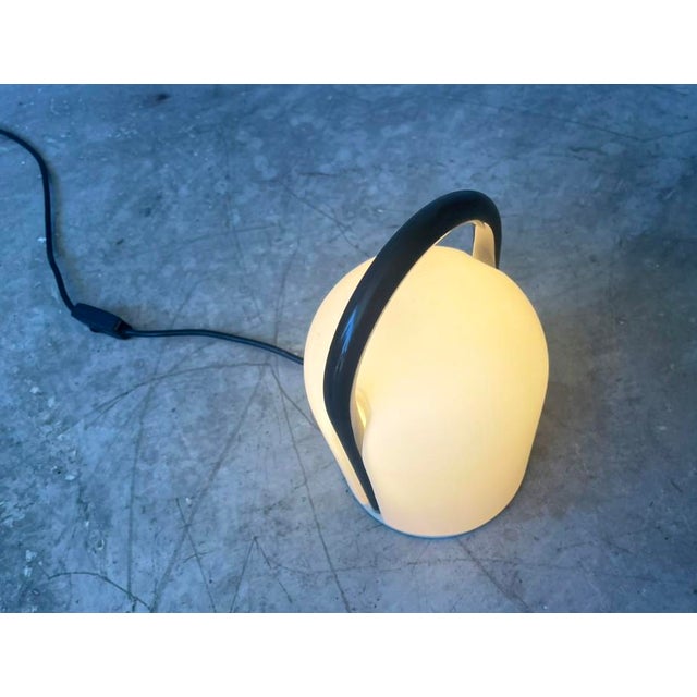 Opaline Table Lamp, Italy, 1980s For Sale - Image 3 of 6