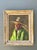 Vintage Framed Oil Painting of Man in Hat For Sale - Image 12 of 12
