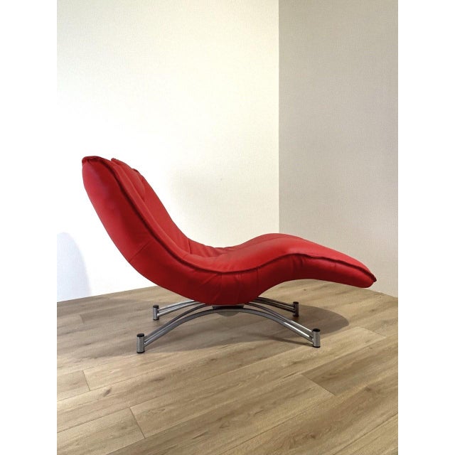 Red Model DS151 Chaise Longue by Jane Worthington for de Sede, 1990s For Sale - Image 4 of 9
