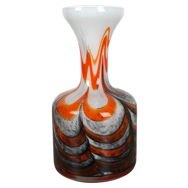 Large Vintage Pop Art Multi-Color Vase from Opaline Florence, Italy, 1970s For Sale - Image 11 of 11