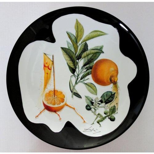 Porcelain Grapefruit Plate from Salvador Dali For Sale - Image 10 of 10