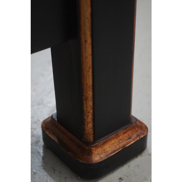 Black Nancy Corzine King Size Paint Decorated Poster Bed For Sale - Image 8 of 16