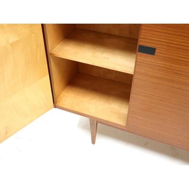 Brown Large Vintage Highboard in Teak, 1960s For Sale - Image 8 of 12