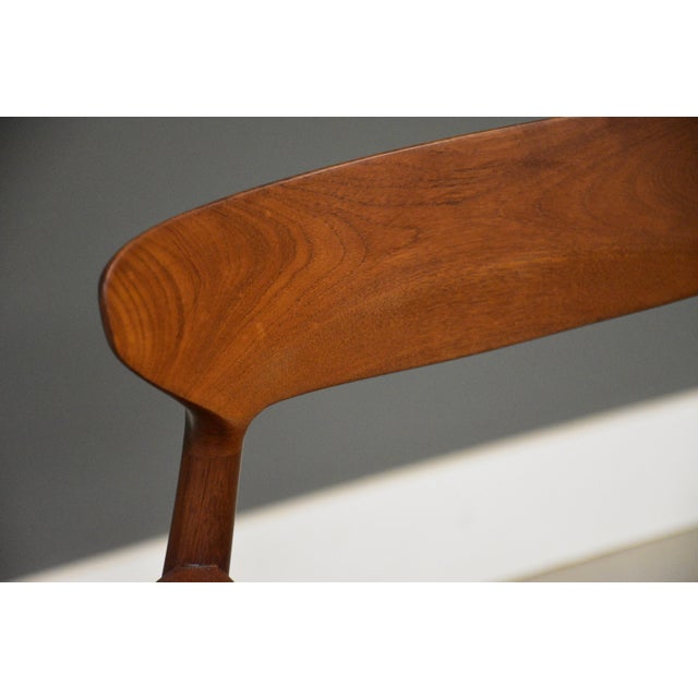 Black 1960s Solid Teak Danish Arm Chair by Harry Ostergaard For Sale - Image 8 of 11