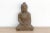 Asian Antique 16" Tall Lotus Seat Stone Buddha For Sale - Image 3 of 9