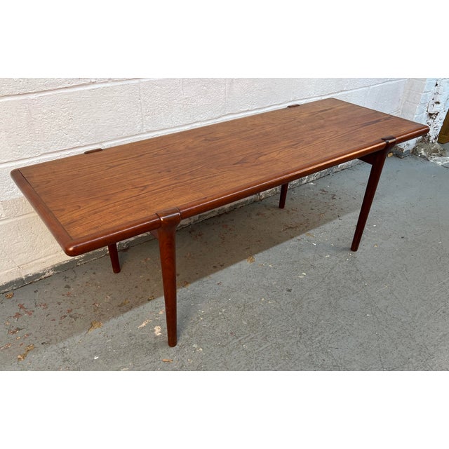 Mid 20th Century Mid-Century Teak Coffee Table by j.l. Møller of Denmark For Sale - Image 5 of 14