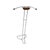 Metal Valet Stand in Chrome Frame with Wooden Accents For Sale - Image 7 of 9