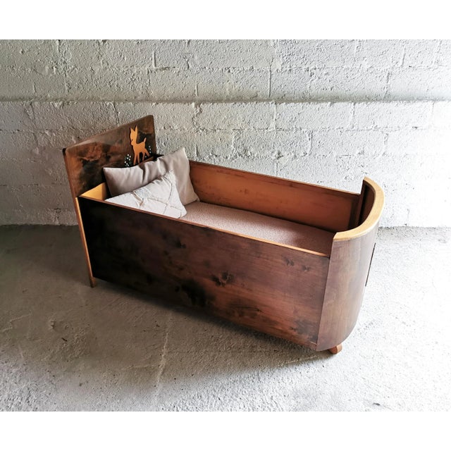 Mid-Century Modern Children's Bed by Bambily, Belgium, 1950s For Sale - Image 16 of 16