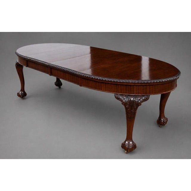 Edwardian Extending Dining Table and 12 Chairs in Mahogany, 1910, Set of 13 For Sale - Image 6 of 8