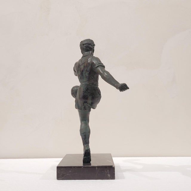 Art Deco Sculpture World Cup Footballer in Bronze, France, 1940s For Sale - Image 6 of 13