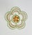 1970s Vintage Crystal Tiered Flush Mount Chandelier With Green Crystal Accents - Restored For Sale - Image 5 of 18