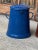 Mid-Century Modern Blue Enamel Bin, 1950s For Sale - Image 3 of 4