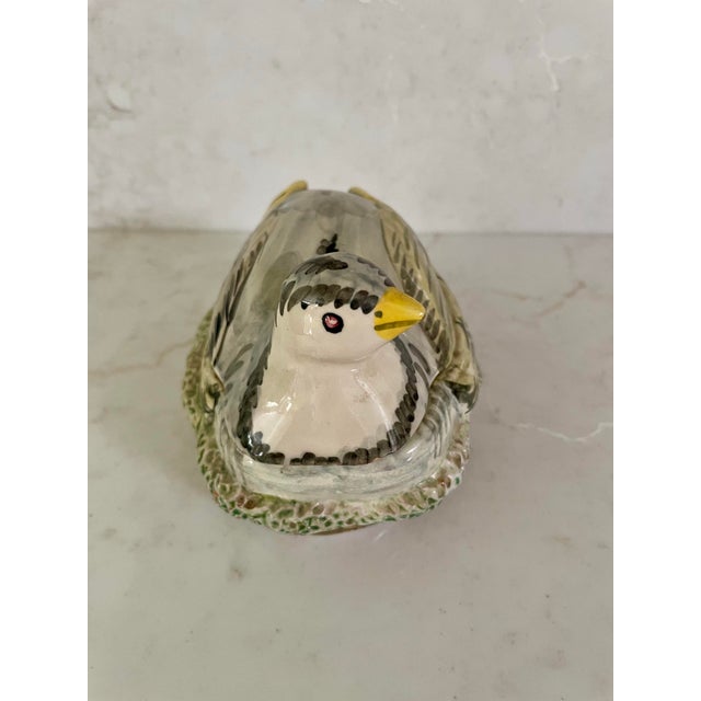 This darling ceramic quail is a vintage piece from the 70's and made in Italy. It is a perfect tureen for sauces or even...