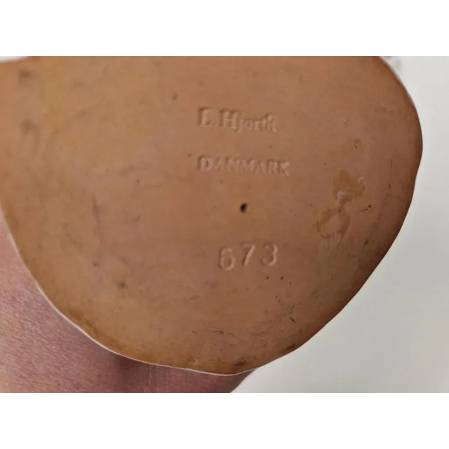 Steinggut Figure with Candleholders by Lauritz Adolph Hjorth, Denmark, 1960s, Set of 3 For Sale - Image 4 of 6