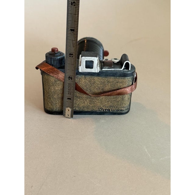 Vandor Pelzman Designs Cast Resin 35 Mm Camera Letter Card Holder Organizer Vintage For Sale - Image 10 of 13