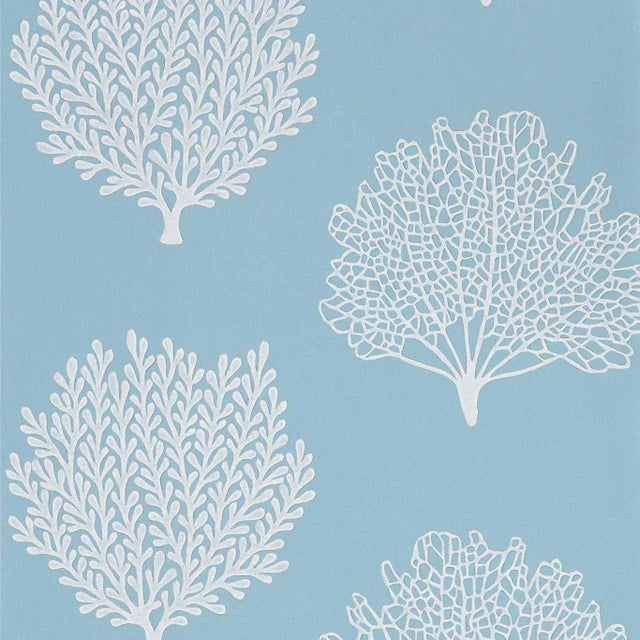 Sanderson Home Wallpaper. Caroline Color: Blue (4 Rolls X 11 Yards Each) For Sale