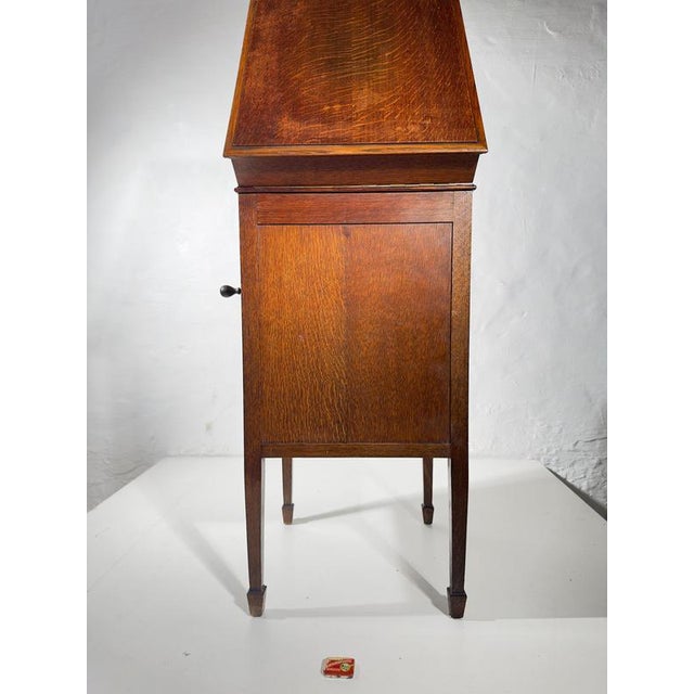 Vintage Viva-Tonal Grafonola Wind-Up Gramophone in Oak Case from Columbia, 1920s For Sale - Image 15 of 16
