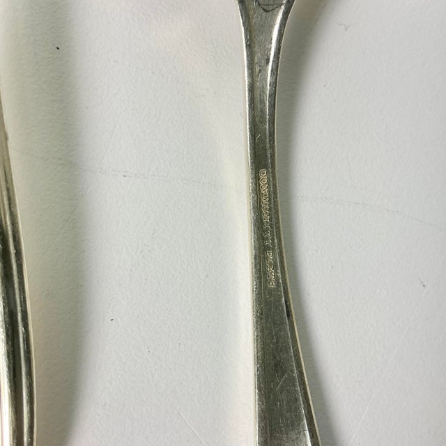 Mid 20th Century Boho Chic Hollywood Regency Silverplate Serving Utensils - Set of 6. For Sale - Image 10 of 11