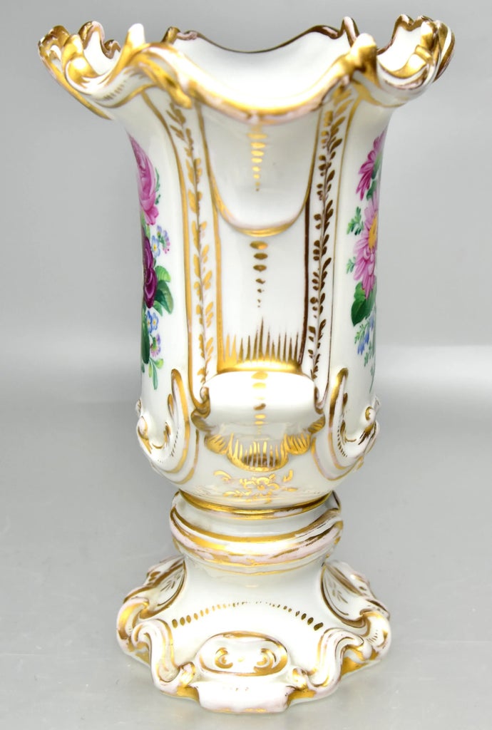 19th Century Rococo Revival Painted Kpm Berlin Porcelain Vase