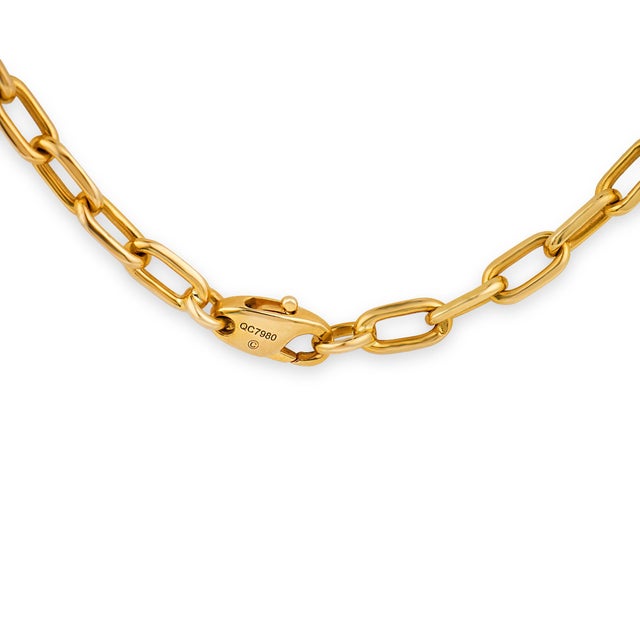 Mid 20th Century Cartier 18k Yellow Gold Santos Dumont Chain Necklace For Sale In Los Angeles - Image 6 of 7