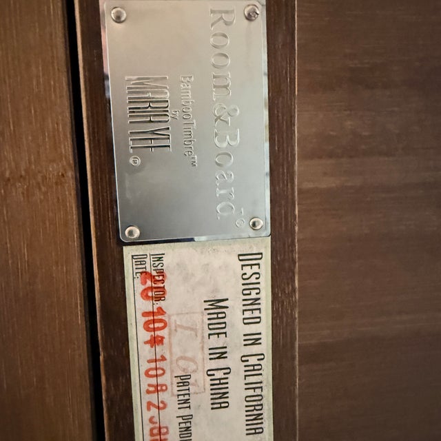 Contemporary Room and Board Timbre Dining Table For Sale - Image 3 of 12