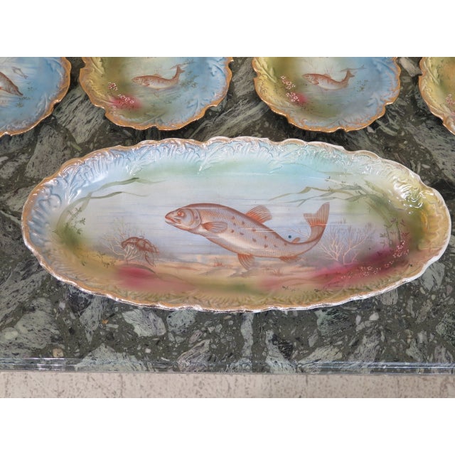 Decorative Fish Platter & Plate Set 9 Piece Chairish