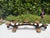 Late 20th Century Vintage Mexican Hand-Forged Iron Five-Light Candelabra With Crackle Gilt Finish For Sale - Image 5 of 12