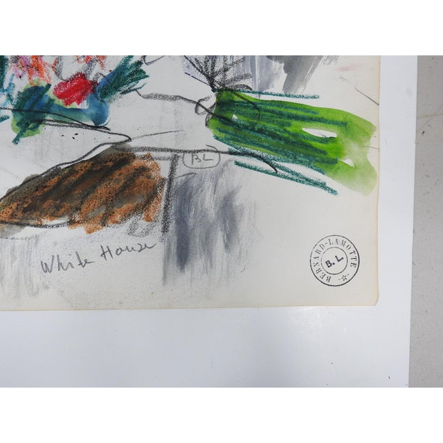 Early 20th Century Mixed Media Impressionist Still Life Diptych Painting For Sale - Image 4 of 6