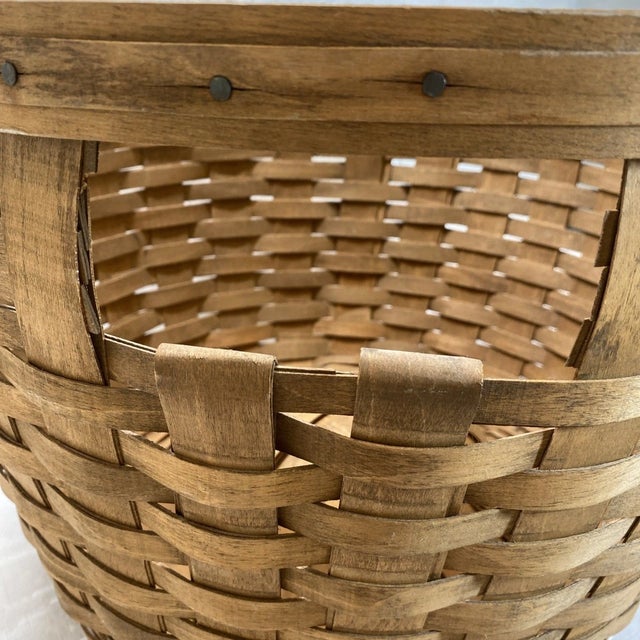 Longaberger Large Round Corn Basket 1985 For Sale In Cincinnati - Image 6 of 10