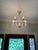 French Provincial Schonbek Crystal Glass Chandelier 5 Light For Sale - Image 3 of 4