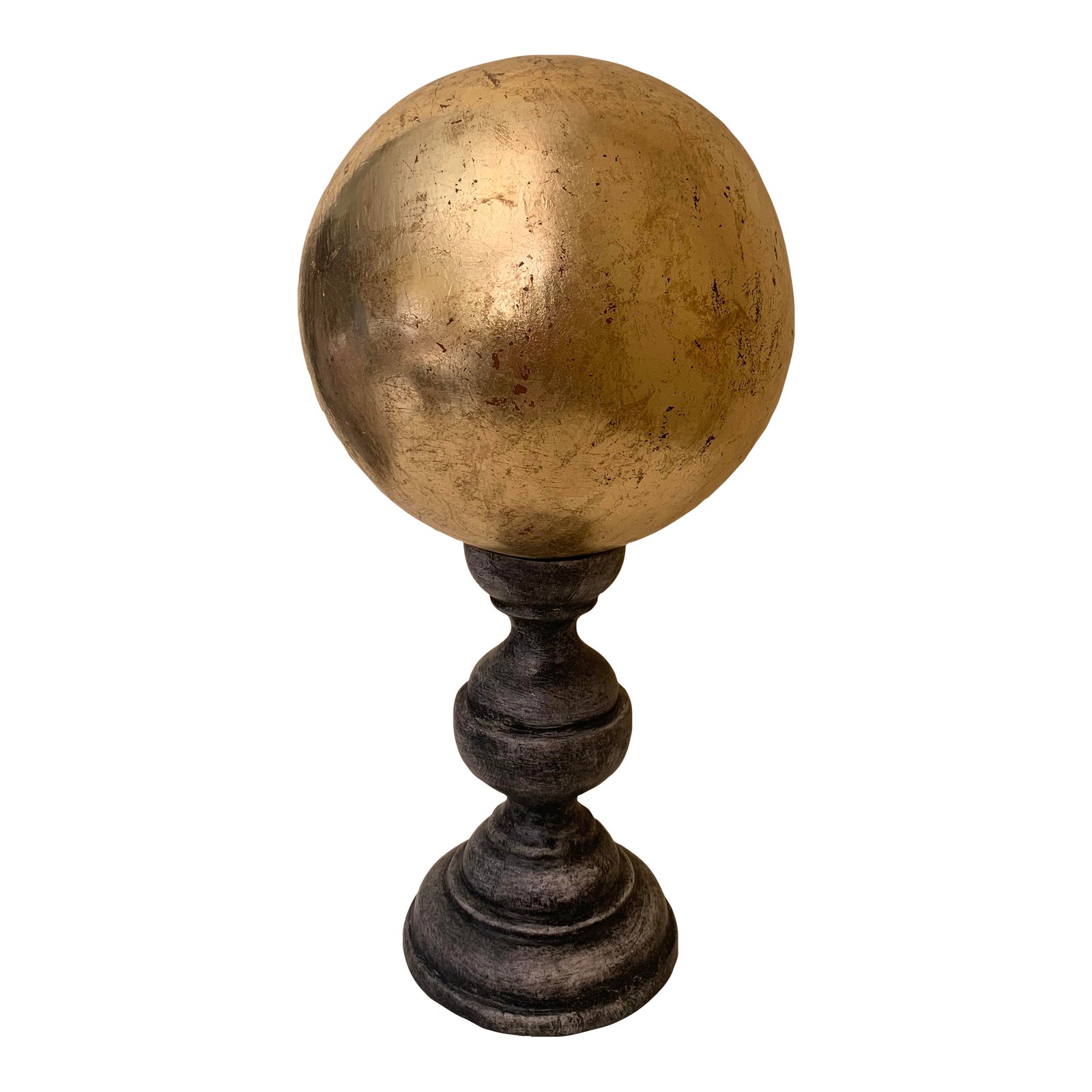 Late 20th Century Golden Sphere Decorative Sculpture Chairish